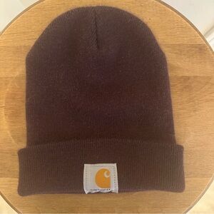 Carhartt Knit Beanie Toque Hat Adult One Size Model A18 V26 Dark Brown Colour
